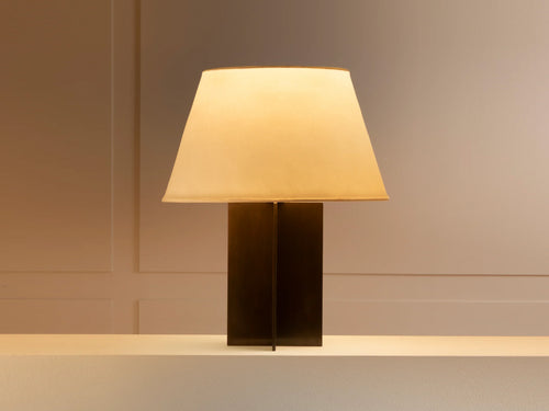 ECART PARIS CROISILLON TABLE LAMP / BRASS H20" × Ø13.5"