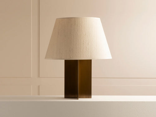 ECART PARIS CROISILLON TABLE LAMP / BRASS H20" × Ø13.5"