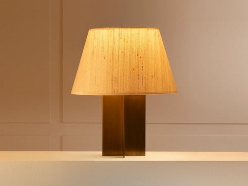 ECART PARIS CROISILLON TABLE LAMP / BRASS H20" × Ø13.5"