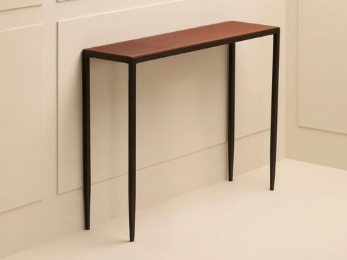 ECART PARIS WROUGHT IRON CONSOLE H30" x W39.25" x D10.75"