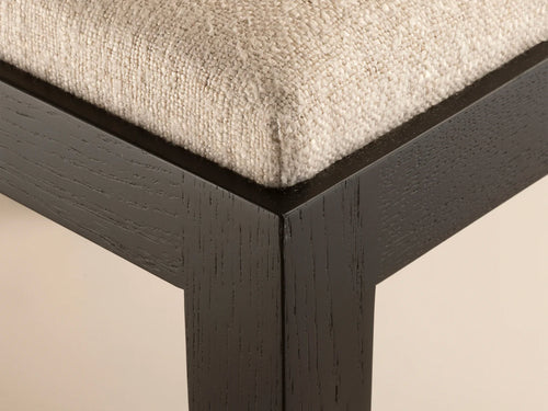 ECART PARIS UPHOLSTERED DINING CHAIR H35.5" x W17" x D22"