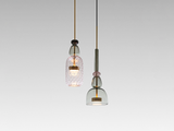 Load image into Gallery viewer, GIOPATO &amp; COOMBES FLAUTI CIRCULAR 2 PENDANT CHANDELIER / 21 ROSE Ø19.7&quot; x H41.3”
