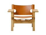 Load image into Gallery viewer, FREDERICIA BORGE MOGENSEN SPANISH CHAIR W32.48&quot; x D23.62&quot; x H26.38&quot; x SH12.99&quot;
