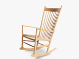 Load image into Gallery viewer, FREDERICIA HANS WEGNER J16 ROCKING CHAIR W24.8&quot; x D36.61&quot; x H42.13&quot; x SH16.54&quot;
