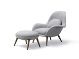 Load image into Gallery viewer, FREDERICIA SPACE COPENHAGEN SWOON OTTOMAN W24.8&quot; x D20.67&quot; x H15.94&quot;
