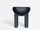 Load image into Gallery viewer, FAYE TOOGOOD ROLY-POLY DINING CHAIR / CHARCOAL H29.5” x D19.7” x W26.8” x SH19&quot;
