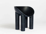Load image into Gallery viewer, FAYE TOOGOOD ROLY-POLY DINING CHAIR / CHARCOAL H29.5” x D19.7” x W26.8” x SH19&quot;
