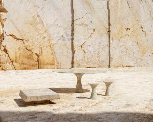 ALINEA ANGELO M MARBLE DINING TABLE