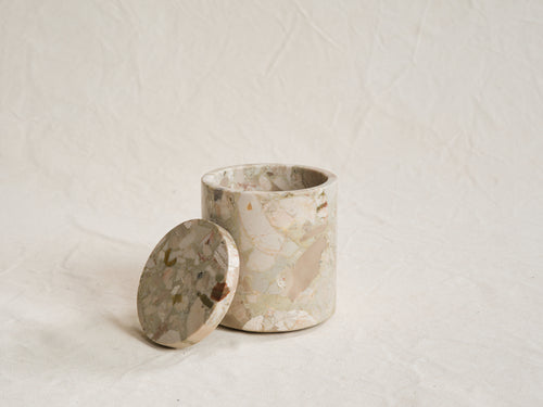 MICHAEL VERHEYDEN LARGE CONTAINER / BRECCIA ROMANA H6.5" x Ø6"