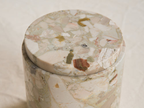 MICHAEL VERHEYDEN LARGE CONTAINER / BRECCIA ROMANA H6.5" x Ø6"