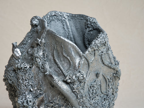 MARCIN RUSAK TEPHRA VASE H18.1" x W15" x D14.2"