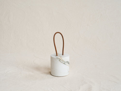 MICHAËL VERHEYDEN CALLEPORTE DOOR STOPPER / BRECCIA PONTIFICIA Ø5" x H5"