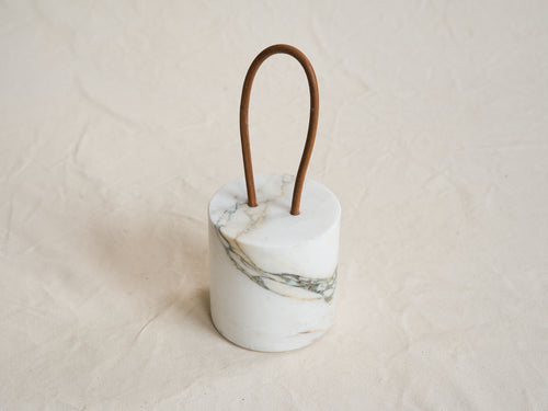 MICHAËL VERHEYDEN CALLEPORTE DOOR STOPPER / BRECCIA PONTIFICIA Ø5" x H5"