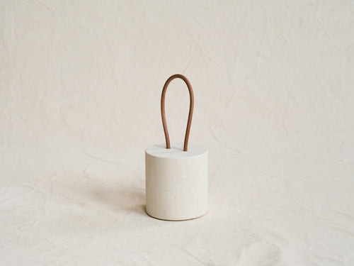 MICHAËL VERHEYDEN CALLEPORTE DOOR STOPPER / PIETRA DI VICENZA Ø5" x H5"