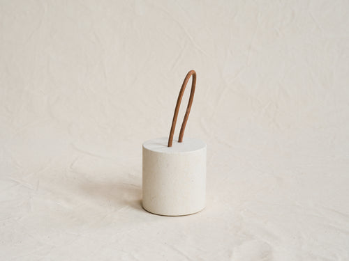 MICHAËL VERHEYDEN CALLEPORTE DOOR STOPPER / PIETRA DI VICENZA Ø5" x H5"