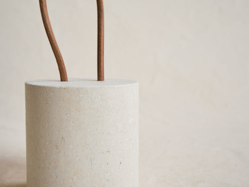 MICHAËL VERHEYDEN CALLEPORTE DOOR STOPPER / PIETRA DI VICENZA Ø5" x H5"