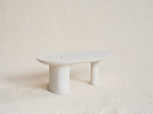 MALGORZATA BANY STEM VASE / CHALK H7” x D8” x W17”