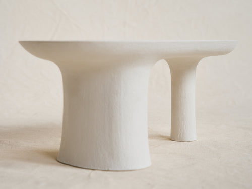 MALGORZATA BANY STEM VASE / CHALK H7” x D8” x W17”