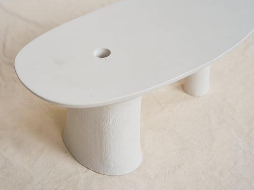 MALGORZATA BANY STEM VASE / CHALK H7” x D8” x W17”