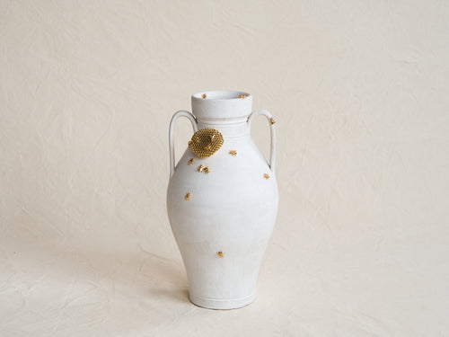 MARCANTONIO DE RERUM NATURA BEES VASE / 2 Ø10.5" x H20.2"