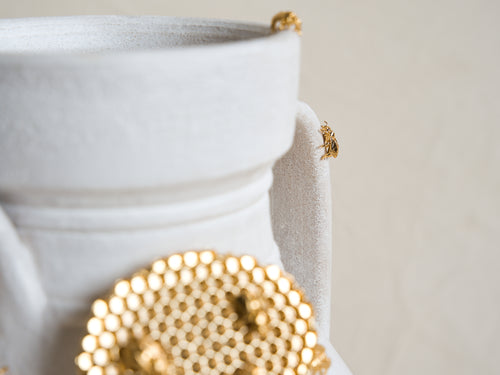 MARCANTONIO DE RERUM NATURA BEES VASE / 2 Ø10.5" x H20.2"