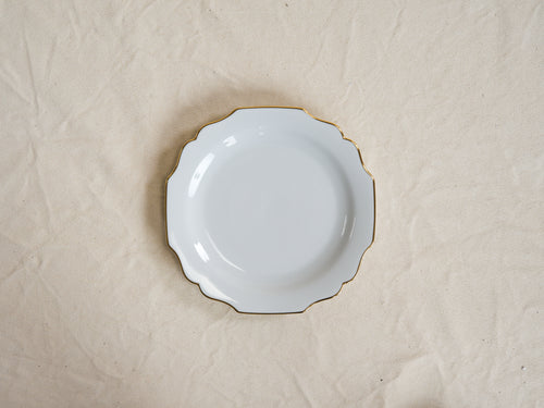 AUGARTEN BELVEDERE GOLD RIM SALAD PLATE Ø9.8"