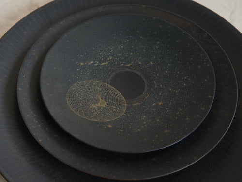 NORITAKE HOSHIKAGE COUPE SALAD PLATE / BROWN Ø9"