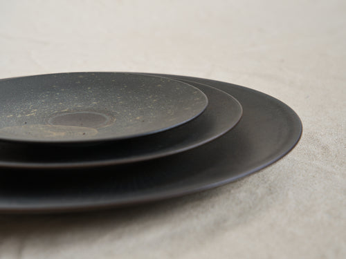 NORITAKE HOSHIKAGE COUPE SALAD PLATE / BROWN Ø9"