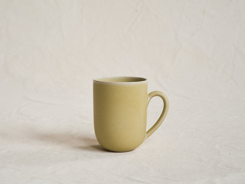 CECILE PREZIOSA LARGE CUP WITH HANDLE / LEMON H4.3" x Ø3.3"