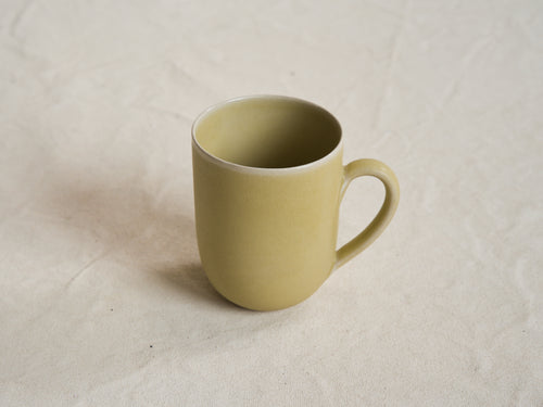 CECILE PREZIOSA LARGE CUP WITH HANDLE / LEMON H4.3" x Ø3.3"