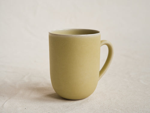 CECILE PREZIOSA LARGE CUP WITH HANDLE / LEMON H4.3" x Ø3.3"