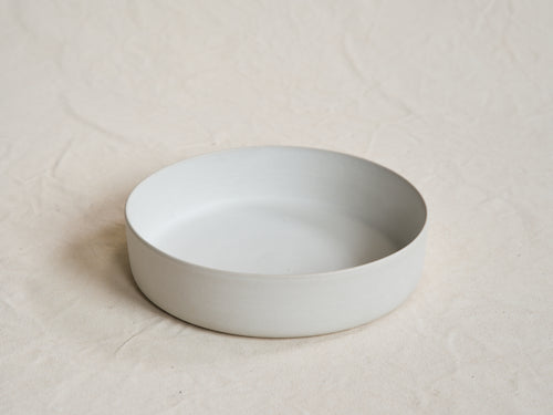 CECILE PREZIOSA DEEP SERVING PLATE / SNOW