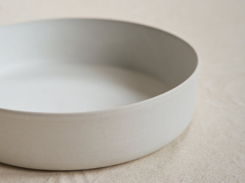 CECILE PREZIOSA DEEP SERVING PLATE / SNOW