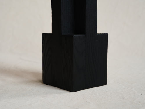 ARNO DECLERCQ GOBLET VASE / BLACK H15.8” x W5.2” x D5.2"