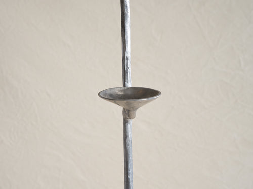 MARY BRŌGGER LEANING CANDLESTICK / ALUMINUM H72" x W8.5" x D5.5"