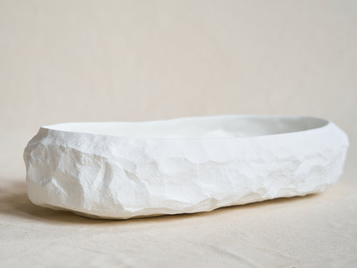 1882 Ltd MAX LAMB CROCKERY LARGE OBLONG BOWL / WHITE L15.3" X W7.9" X H3"