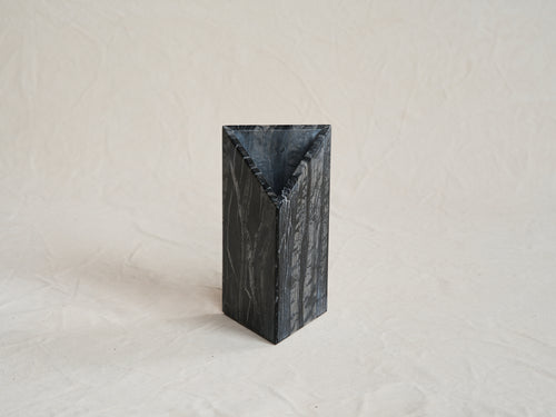 PHILLIP JIVIDEN TRIAD VASE / KENYA MARBLE W5.75" x H10.5"