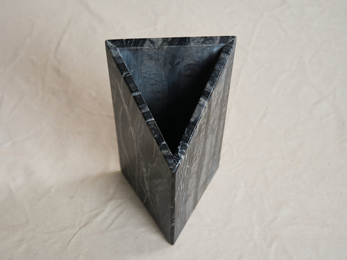 PHILLIP JIVIDEN TRIAD VASE / KENYA MARBLE W5.75" x H10.5"