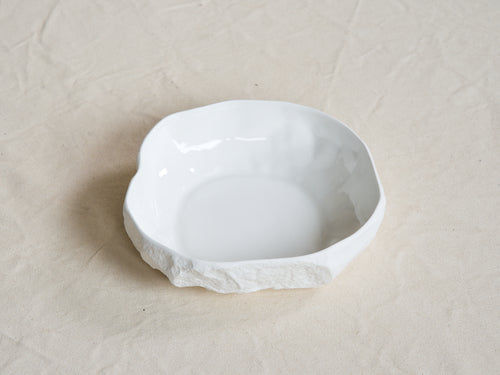 1882 Ltd MAX LAMB CROCKERY LARGE FLAT BOWL / WHITE Ø10" x H2.3"