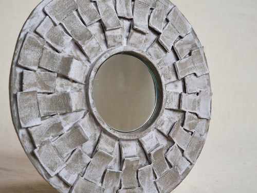 CATHERINE DIX CIRCULAR MIRROR / LARGE Ø16.7" x D1.5"