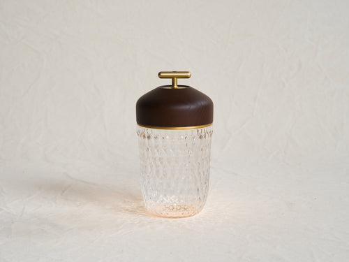 SAINT LOUIS FOLIA PORTABLE CRYSTAL LANTERN Ø6.1" x H11.4"