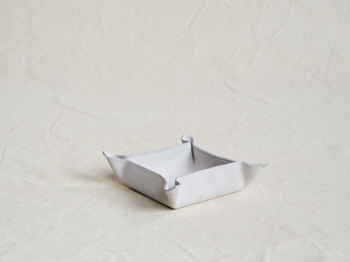 GIOBAGNARA JACK SUEDE VALET SQUARE TRAY 8” x 8"