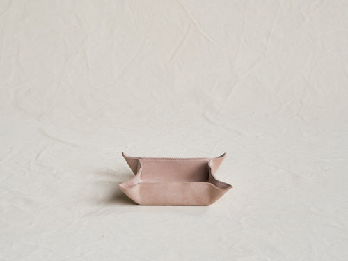 GIOBAGNARA JACK SUEDE VALET SQUARE TRAY 8” x 8"