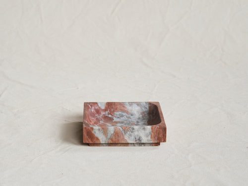 MICHAEL VERHEYDEN SMALL SQUARE TRAY / ROSSO FRANCIA L6" x W6" x H1.5"