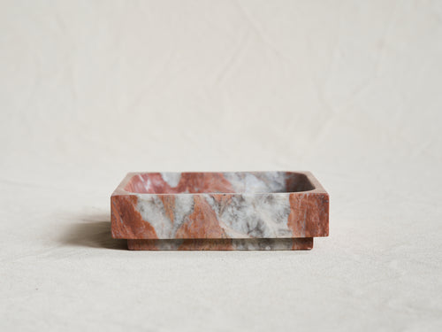 MICHAEL VERHEYDEN SMALL SQUARE TRAY / ROSSO FRANCIA L6" x W6" x H1.5"