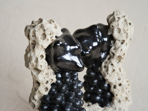 TESSA EASTMAN CRESENT LUMINESCENCE VESSEL L14" x W7" x H18.8"