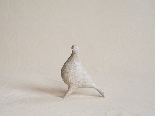 JULIE NELSON IVORY PONTI BIRD XXXVI W9" x D4" x H11.5"
