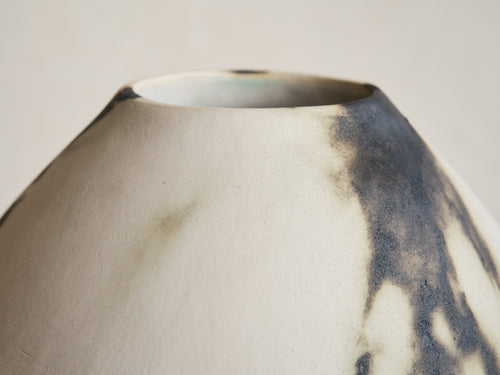 KATAYONE ADELI STAINED RAW SERIES II NO.2 OVAL VESSEL Ø9" x H14"