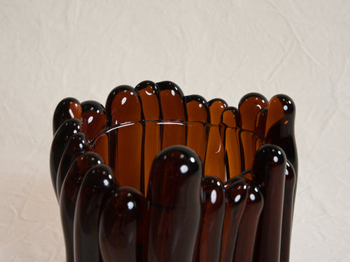 ALEXA LIXFELD ANTHO VASE / AMBER 0524 W11" x D11" x H13.4"