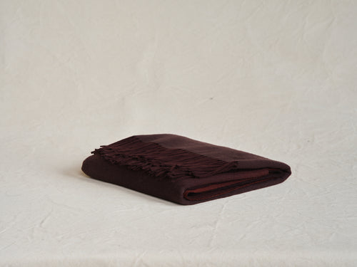 ALONPI COMO THROW / BURGANDY L74.8" x W55"